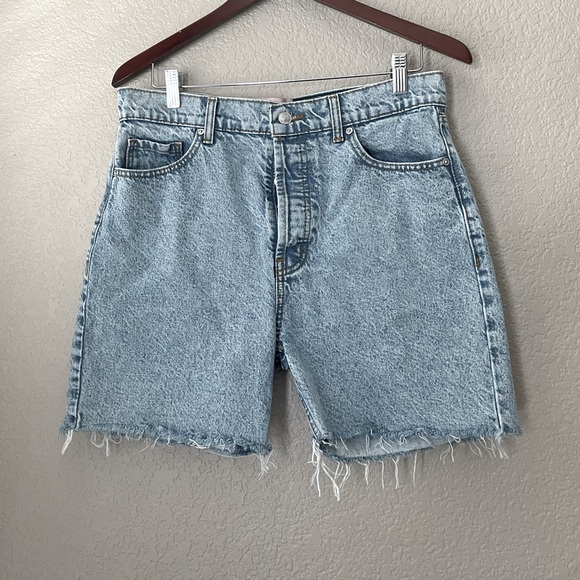 REVICE Pants - Revice High Rise Cut Off Shorts Button Fly Acid Wash Mom Size 31